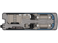 Excalibur - 27 FT Versatile Rear Bench Windshield Floorplan Image