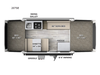2024 Forest River RV Flagstaff SE 207SE Floorplan