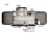 2024 Forest River RV Flagstaff SE 228SE Floorplan
