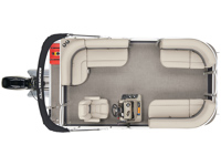 Party Barge 16 DLX Floorplan Image