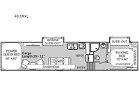 Genesis Supreme 40 CRXL Floorplan Image