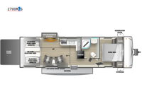 Shockwave 2700RLS Floorplan Image