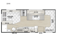 Cross Trail XL 22XG Ford E-350 Floorplan Image