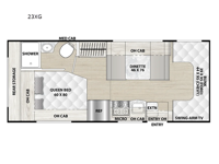 Cross Trail XL 23XG Ford E-350 Floorplan Image