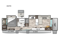 Cedar Creek Cottage 40CFD Floorplan Image