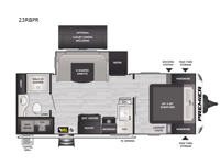 Premier Ultra Lite 23RBPR Floorplan Image