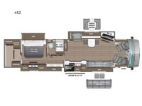 2025 Entegra Coach Cornerstone 45Z Floorplan
