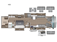 2025 Entegra Coach Cornerstone 45D Floorplan