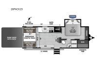 Cherokee Wolf Pack 26PACK15 Floorplan