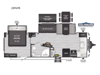 Premier Ultra Lite 25FKPR Floorplan Image