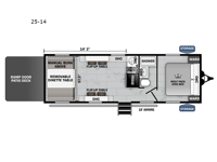 Cherokee Wolf Pack 25-14 Floorplan Image