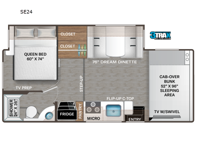Quantum SE SE24 Ford Floorplan Image