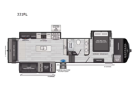 2024 Keystone RV Montana High Country 331RL Floorplan