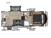 Sportsmen 231RK Floorplan Image