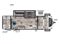 Vibe 26RB Floorplan Image
