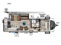 Vibe 26RK Floorplan Image