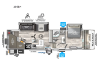 Salem Hemisphere 295BH Floorplan Image