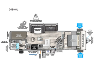 Salem Hemisphere Hyper-Lyte 26BHHL Floorplan Image