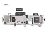 Cougar Half-Ton 29BHL Floorplan Image