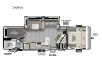 Wildwood T26DBUD Floorplan Image