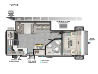 Wildwood T25RKE Floorplan Image