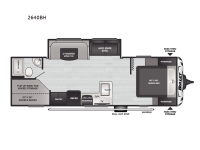 Bullet Crossfire Double Axle 2640BH Floorplan Image