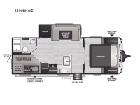 Bullet Crossfire Double Axle 2290BHWE Floorplan Image