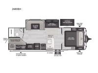 Bullet Crossfire Double Axle 2680BH Floorplan Image