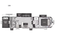 Raptor Carbon Series 338 Floorplan Image