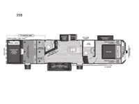 Raptor Carbon Series 358 Floorplan Image