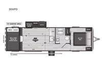 Raptor Carbon Series 30WFO Floorplan Image