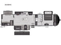 Sprinter Limited 3630BHS Floorplan Image