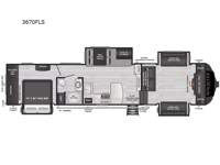 Sprinter Limited 3670FLS Floorplan Image