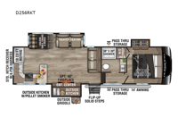 Durango Half-Ton D256RKT Floorplan Image