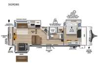 Grand Surveyor 302RDBS Floorplan Image