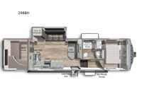 Astoria 298BH Floorplan Image