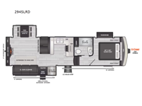 Arcadia Super Lite 294SLRD Floorplan Image