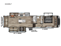 Durango D333RLT Floorplan Image