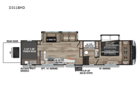 Durango D311BHD Floorplan Image