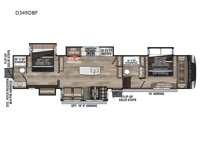 Durango D349DBF Floorplan Image