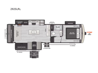 Arcadia Super Lite 292SLRL Floorplan Image