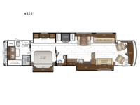 Dutch Star 4325 Floorplan Image