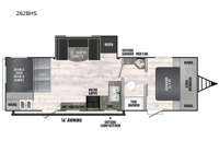 Clipper 6K Series 262BHS Floorplan Image