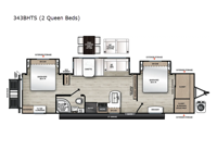 343BHTS 2 Queen Beds