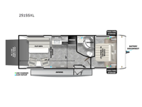Wildwood X-Lite 251SSXL Floorplan Image