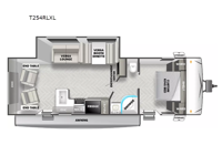 Wildwood X-Lite T254RLXL Floorplan Image