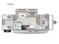 Wildwood X-Lite T282QBXL Floorplan Image