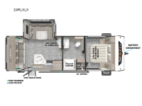 Wildwood X-Lite 24RLXLX Floorplan