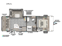 Wildwood X-Lite 24RLXL Floorplan Image