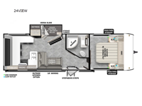 Wildwood X-Lite 24VIEW Floorplan Image